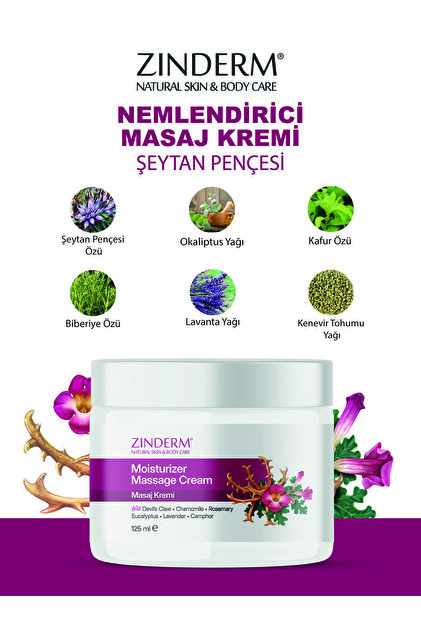 zinderm Masaj Kremi Şeytan Pençesi Özlü 125 ml - Fiyatı, Yorumları