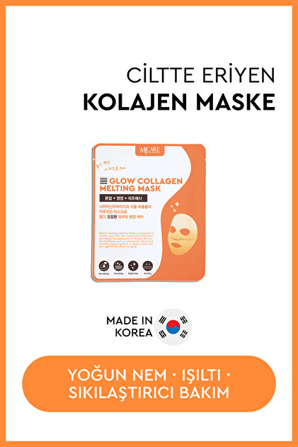 Mjcare Glow Collagen Melting Mask - Hydrojel Şeffaflaşan Eriyen
