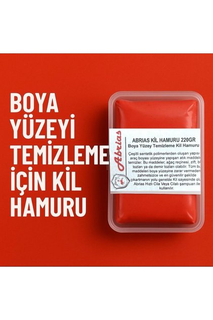 Profesyonel Araç Boya Yüzey Temizleme Kırmızı Kil Hamuru 220 Gr