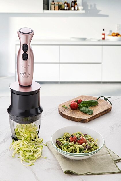 Karaca Blendfit 4in1 Set Rosegold Spiral Blender Seti Sebze