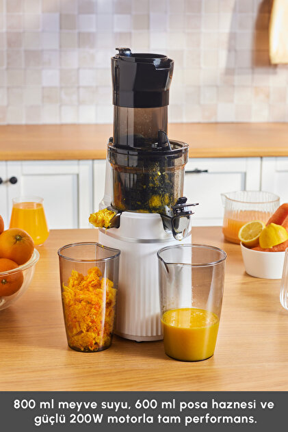 Dr. Shake X 3ヶ月集中コース No.38 No.40 Karaca Fresh Press Slow Juicer Yavaş Sıkım Katı Meyve Sıkacağı