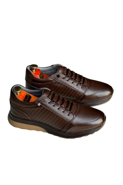adidași din piele maro pentru bărbați