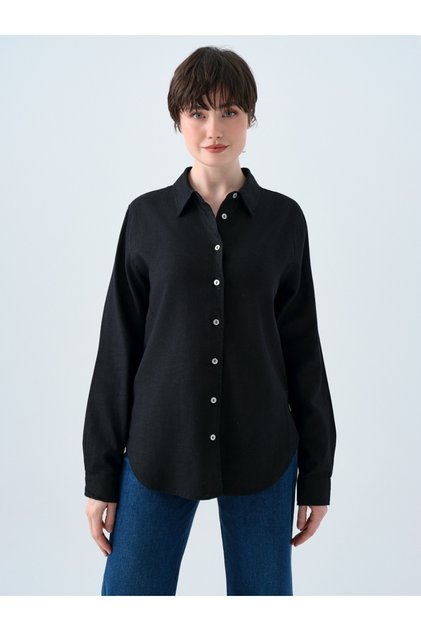 Loose Fit Kadın Gömlek U.kol