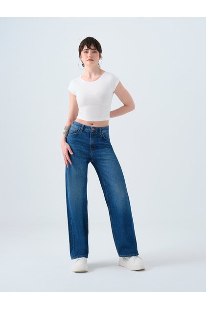 Wide Leg Regular Fit Women's Trousers