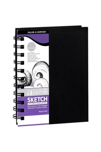 Simply Sketch Spiral Sketchbook - 100Gr. A5