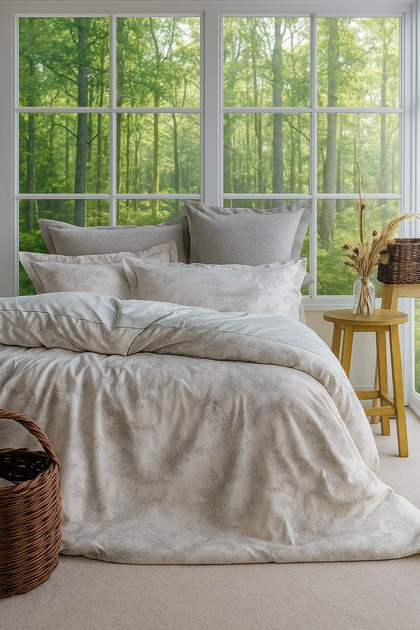 Senses Mila Duvet Cover Set Sage Single