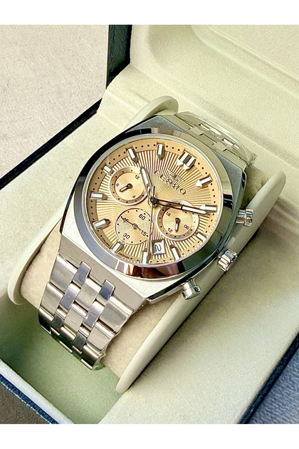 Silver Steel Band Men's Wristwatch Fm43022A-A7 All Functions Active 3Atm Water Resistant