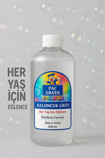 Baloncuk Sıvısı Köpük Tabancası Baloncuk Likiti 500 Ml