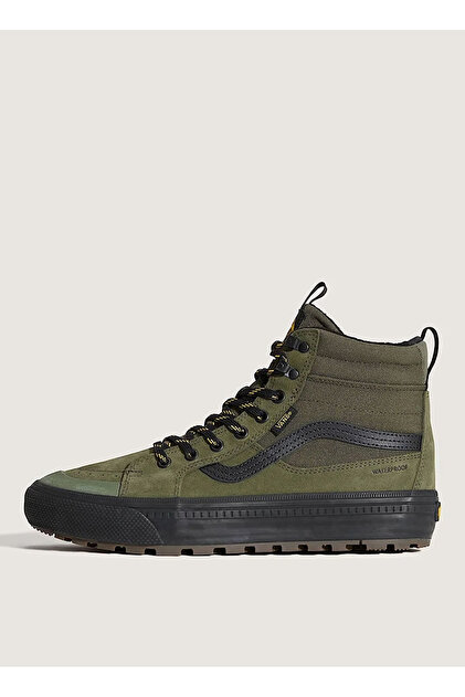 Vans VN000DAQ2031-MTE Sk8-Hi Waterproof Yeşil - Siyah Süet + Deri