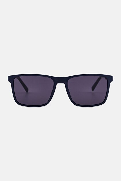 Men 2078948RU56IR Rectangular Sunglasses, Navy
