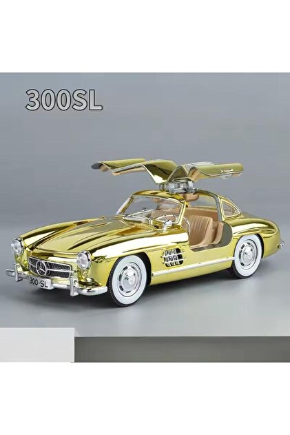 scntoys Mercedes-benz 300 Sl Siyah 1954 Model Klasik Araba 1/24