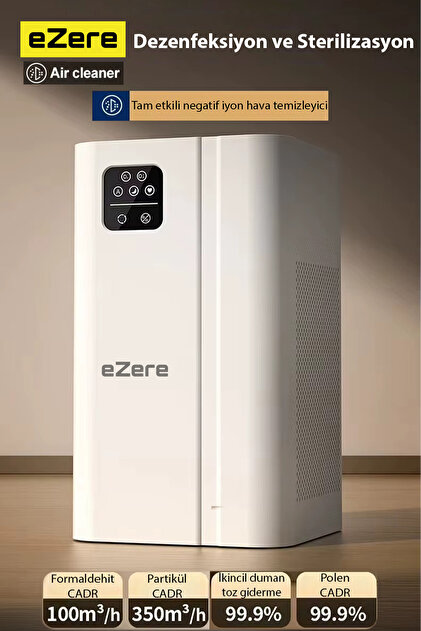 イオナイズドエアーブロアー　Model 963 EZERE Anion Hava Temizleme Cihazı 350cadr, Led Ekran, İyon Sessiz