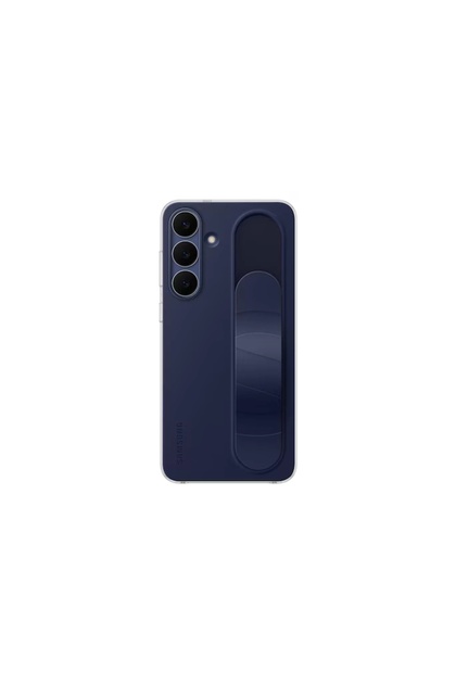 Galaxy S25 FE Standlı Kordonlu Kılıf Koyu Mavi