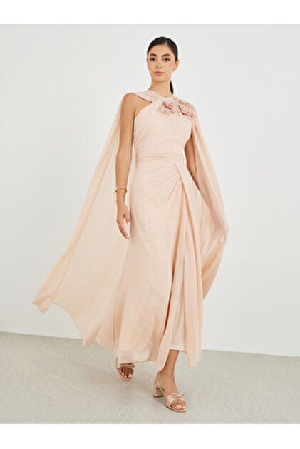 chinese dress ladies Giambattista Valli Draped-shoulder Maxi Dress main image 1