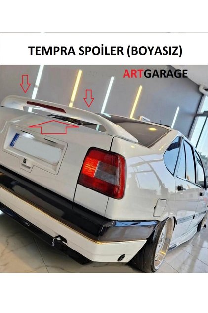 TEMPRA ORJ.TİP IŞIKLI SPOİLER(BOYASIZ)FİBERGLASS