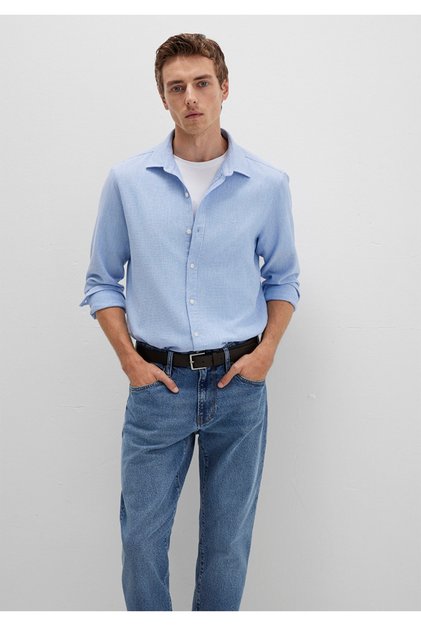 slim fit %100 pamuk gömlek