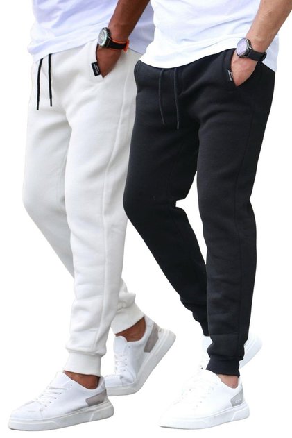 Λευκό/Μαύρο Basic 2-pack Ανδρικό Φούτερ E7444