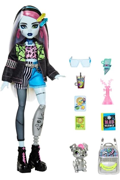 モンスターハイ フランキーシュタイン 犬 ワッツィー　ぬいぐるみ MONSTER HIGH FRANKIE STEIN™ Bebek Evcil hayvanı Watzie ve
