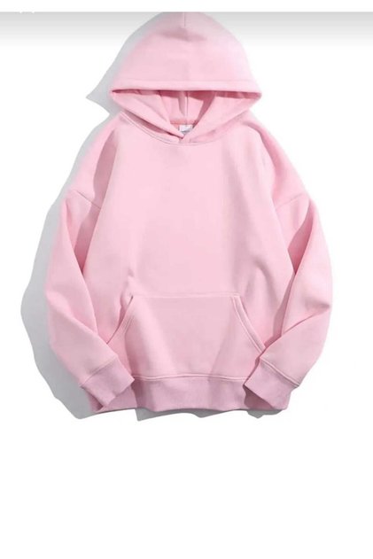 Unisex Colorful Hooded Light Pink Sweatshirt