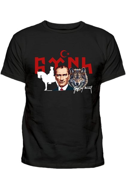 Bozkurt Türkiye Written Atatürk Printed October 29 Children's T-Shirt