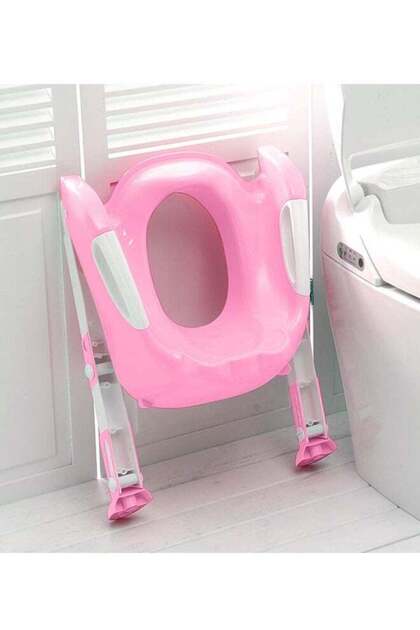 Foldable Training Chair with Ladder for Kids - Pink