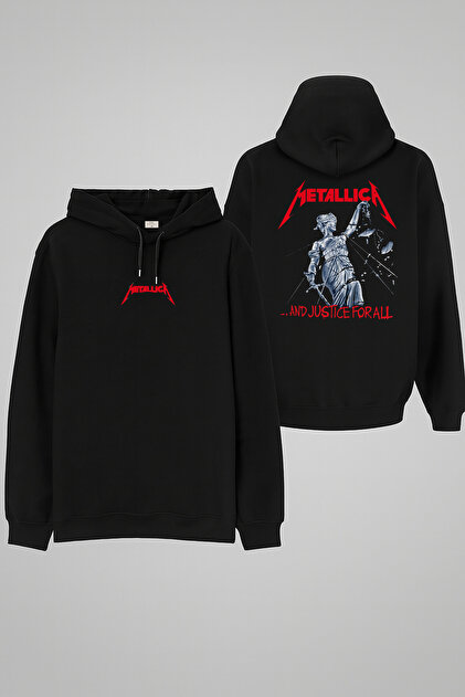 MODA Metallica Müzik Grubu Baskılı Kadın Erkek Çocuk Siyah