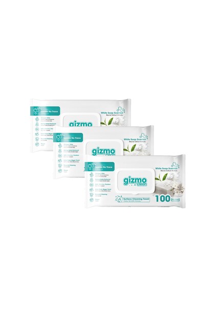 Clean Yüzey Temizlik Havlusu Beyaz Sabun Kokulu 3 Paket 300 Yaprak