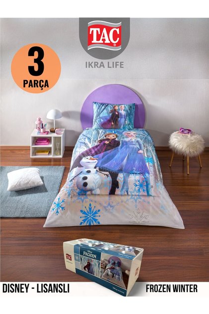 Frozen winter Disney Tek kişili Nevresim Takımı