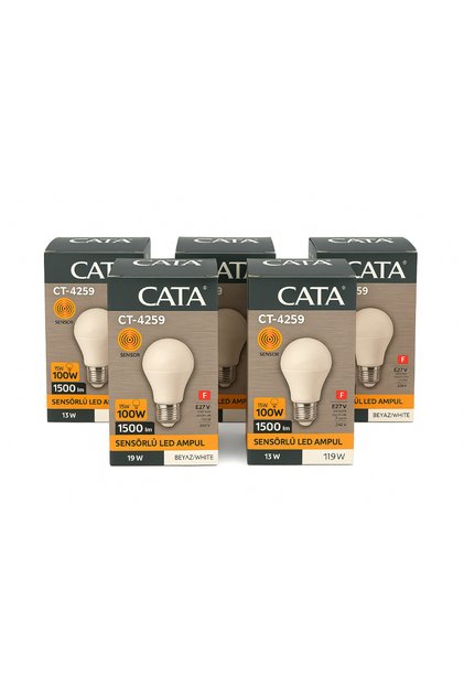 CT-4259 15W SENSÖRLÜ LED AMPUL BEYAZ- 5 Lİ PAKET