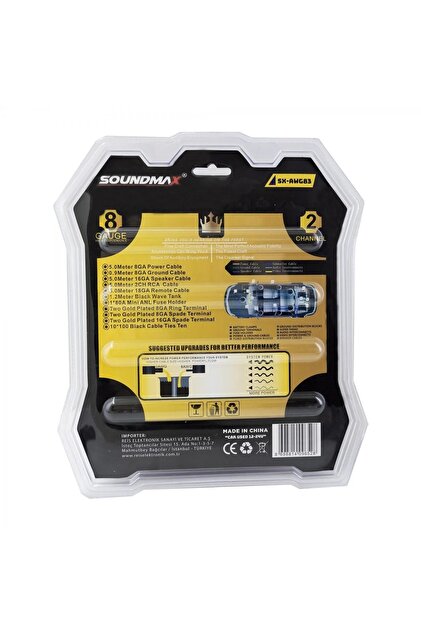 Genel Markalar Sx-awg83 Anfi Kablo Seti Wire Kit 8ga - Fiyatı