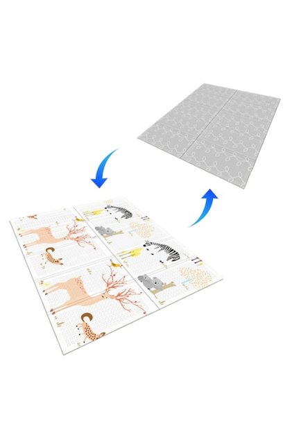 Covoraș de joacă educativ cu două fețe CIUPIGo® – Spumă XPE, antiderapantă, pliabilă, 200x180x1cm