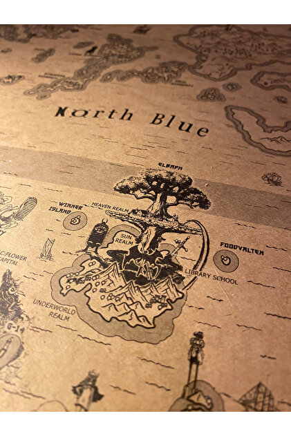 Talented Bears Workshop One Piece Dünya Haritası 70*100 Cm