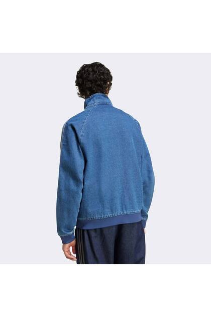 adidas Adicolor Men's Blue Jean Jacket (Jx6457)- Trendyol
