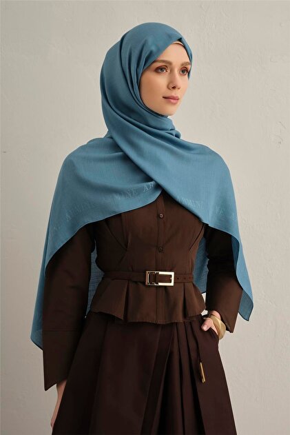 Logo Bordered Cotton Silk Shawl 26