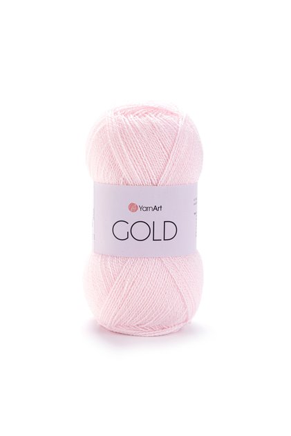 Gold %92 Akrilik %8 Metalik Polyester Işıltılı El Örgü İpliği 100g / 400m