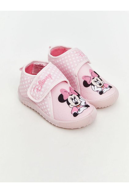 Rmz Gi̇yi̇m Farkiyla Minnie Mouse Printed Girls' Slippers