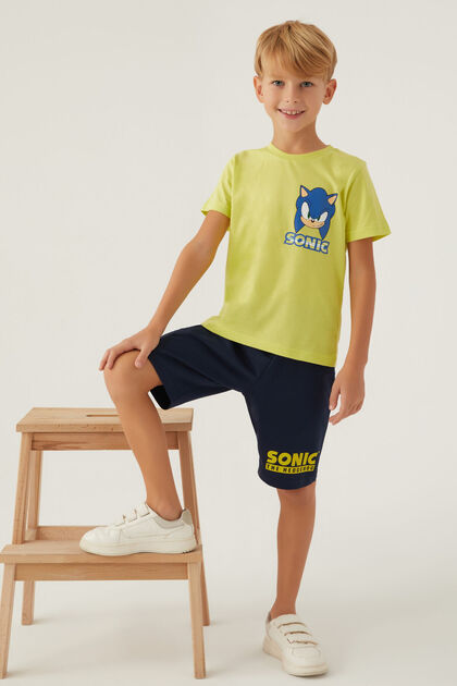 Modern Boy's Green Bermuda Suit