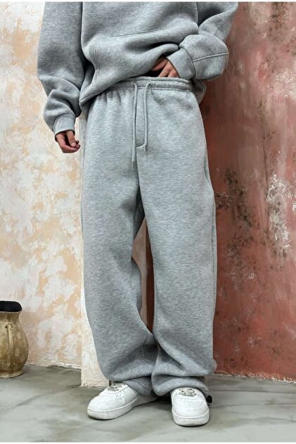 serline Winter-Basic Premium Adjustable Leg Baggy Sweatpants- Trendyol