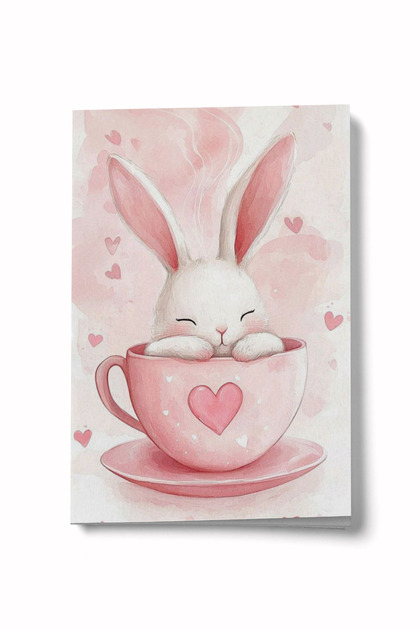 A Cup of Rabbit Mini Notebook