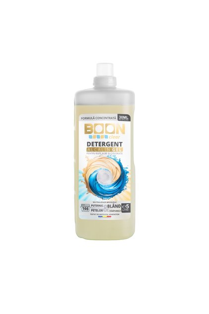 Detergent de rufe lichid BOON Clear, 166 spalari, 5L