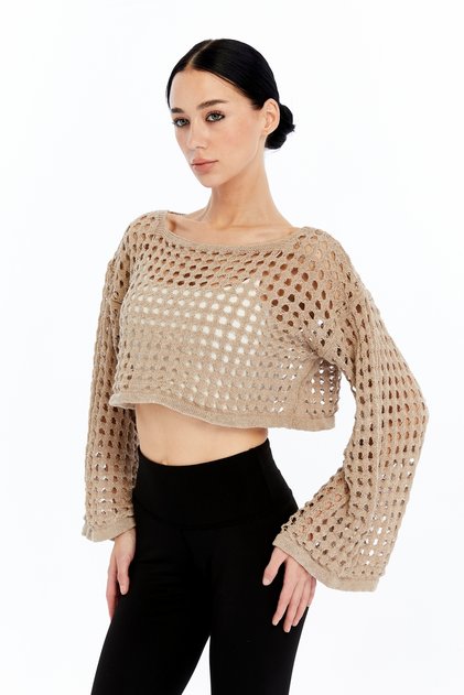 Women's Openwork Short Blouse