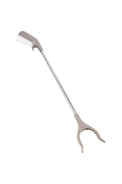 Colector de deșeuri, Metal și plastic, 77,5 cm, Gri