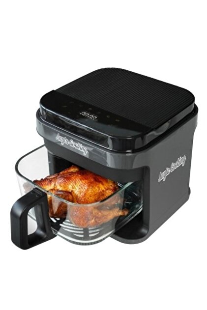 Friteuză cu aer cald, Air Fryer TRENDY - 5.5L - cu coș din sticlă - 1200W -