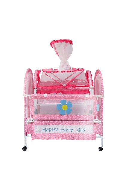 Baby Steel Bed, Pink