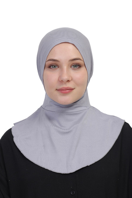 Practical Neck Collar Snap-On Cap – Sports Cap – Non-Slip, Anti-Sweat – Gray