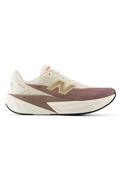 New Balance FuelCell Rebel V5 Kadın Bej Koşu Ayakkabısı WFCXLJ5