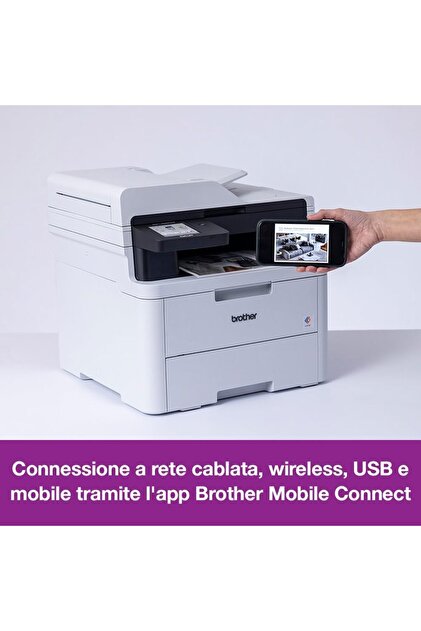 DCP-L3560CDW 3-in-1 Colour LED Multi-Function Printer – 26 ppm A4, Auto Duplex & Wireless