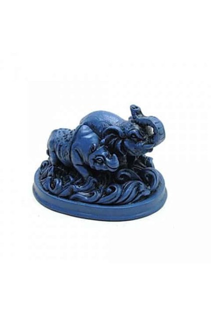 Elefant si rinocer albastru