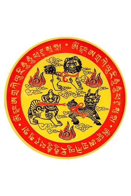 Abtibild sticker cu cei trei (3) gardieni celesti, cei trei lei sau cei trei gardieni divini