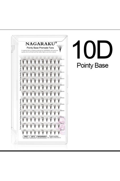 10 D Volüme Ipek Kirpik 0.7 Kalınlık C Kıvrım 8-15 Mm boy Aralığı MİX Kutu